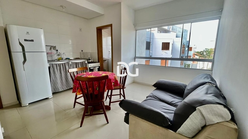 Apartamento de 1 dormitório com sacada integrada: 4ª foto da galeria de imagens do imóvel