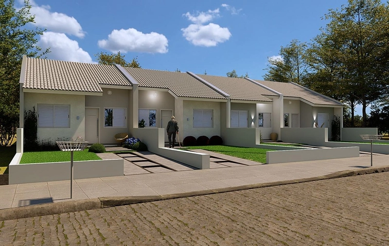 Casa geminada com 46 m², composta por 2 dormitórios: 2ª foto da galeria de imagens do imóvel