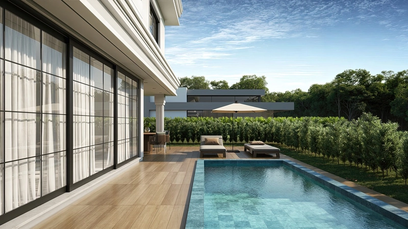 Casa em condomínio com arquitetura moderna e ambientes amplos: 7ª foto da galeria de imagens do imóvel
