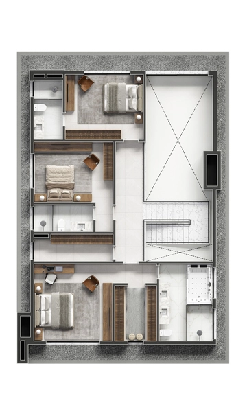 Casa em condomínio com arquitetura moderna e ambientes amplos: 8ª foto da galeria de imagens do imóvel