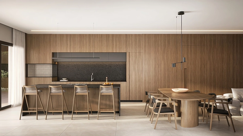 Casa em condomínio com arquitetura moderna e ambientes amplos: 5ª foto da galeria de imagens do imóvel