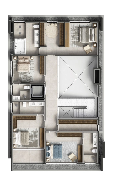 Casa em condomínio com arquitetura moderna e ambientes amplos: 8ª foto da galeria de imagens do imóvel
