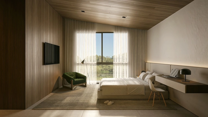 Casa em condomínio com arquitetura moderna e ambientes amplos: 6ª foto da galeria de imagens do imóvel