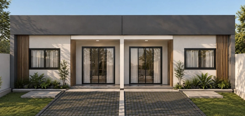 Casa ampla e bem distribuída, composta por 2 dormitórios: 1ª foto da galeria de imagens do imóvel