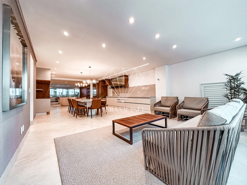 Luxuoso apartamento com 4 suítes mobiliado e decorado no Setor Marista: 8ª foto da galeria de imagens do imóvel