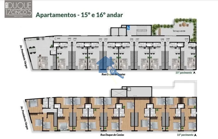 Residencial Duque 17CINCO5 com unidades studios, apartamentos e duplex na planta: 14ª foto da galeria de imagens do imóvel