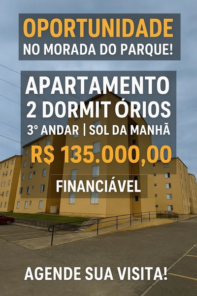 Apartamento 2 dormitórios com garagem: 1ª foto da galeria de imagens do imóvel