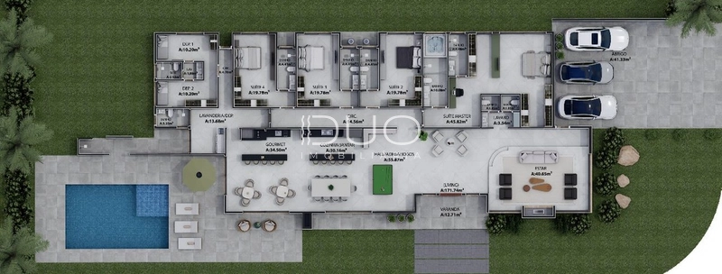 CASA NO CONDOMÍNIO BOSQUES DE ATLÂNTIDA EM XANGRI-LÁ: 3ª foto da galeria de imagens do imóvel