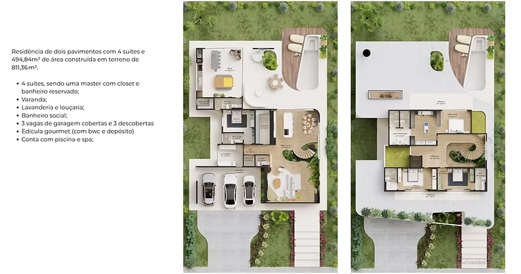 Casa de 4 suítes na planta no Jardí: 6ª foto da galeria de imagens do imóvel