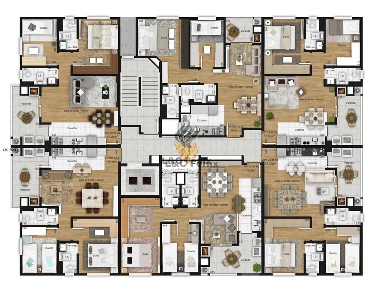 Apartamento CLUBE MOOD para Venda em Curitiba / PR: 3ª foto da galeria de imagens do imóvel