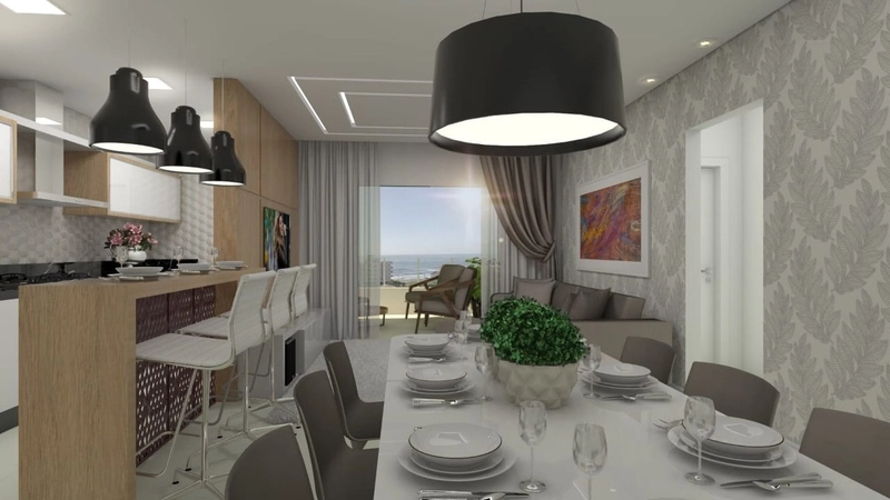 APARTAMENTO PRONTO PARA MORAR NA PRAIA DO GRAVATÁ/NAVEGANTES: 3ª foto da galeria de imagens do imóvel
