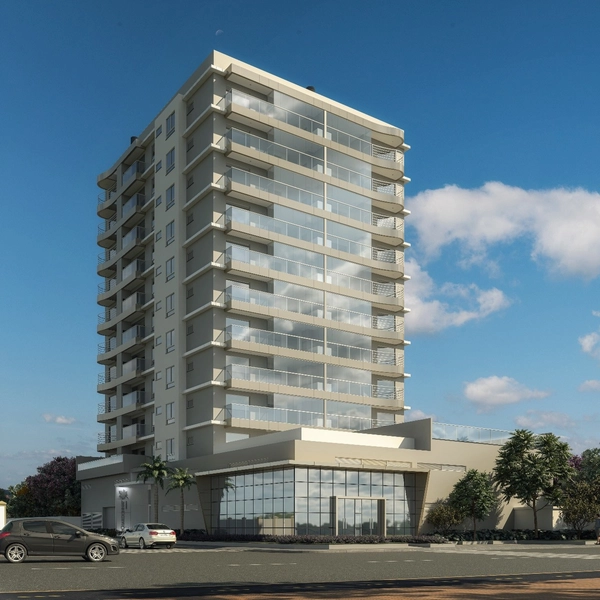 APARTAMENTO LATERAL EM EDIFÍCIO FRENTE MAR NA PRAIA CENTRAL: 2ª foto da galeria de imagens do imóvel