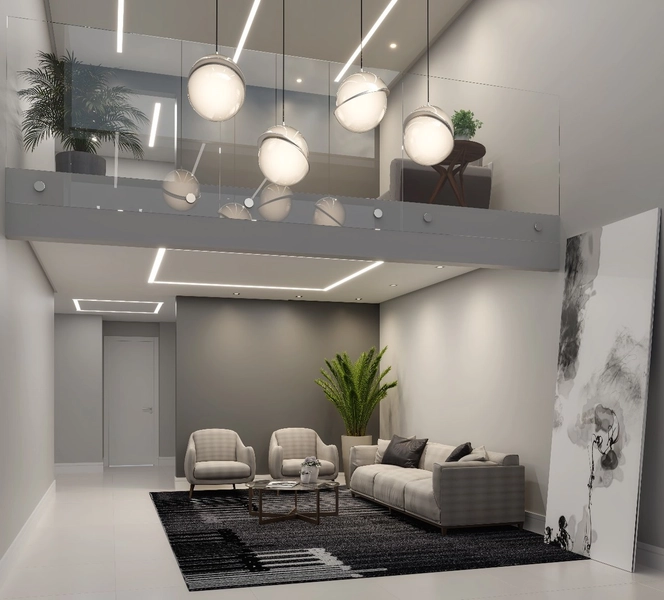 APARTAMENTO LATERAL EM EDIFÍCIO FRENTE MAR NA PRAIA CENTRAL: 4ª foto da galeria de imagens do imóvel