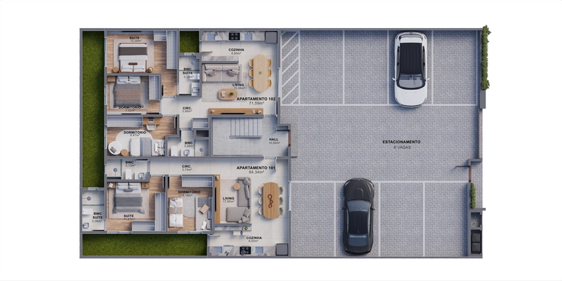 APARTAMENTO NA PLANTA NO CENTRO DE NAVEGANTES /SC COM 03 DORMITÓRIOS: 12ª foto da galeria de imagens do imóvel