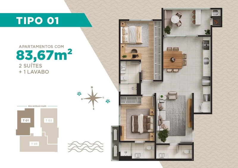 APARTAMENTO NA PLANTA A POUCOS METROS DO MAR: 15ª foto da galeria de imagens do imóvel