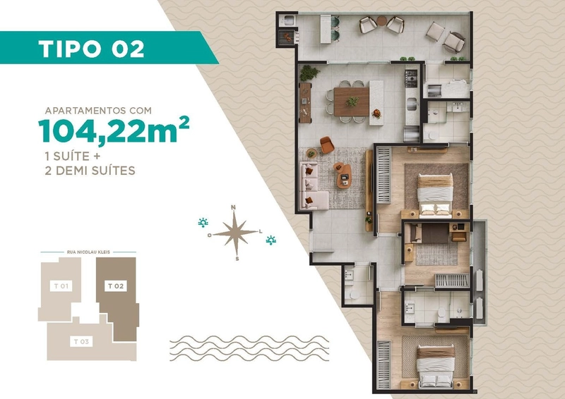 APARTAMENTO NA PLANTA A POUCOS METROS DO MAR: 16ª foto da galeria de imagens do imóvel