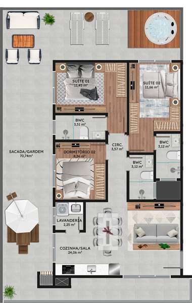 APARTAMENTOS NA PLANTA NO GRAVATÁ: 21ª foto da galeria de imagens do imóvel