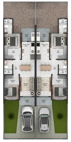 CASA GEMINADA NO GRAVATÁ: 7ª foto da galeria de imagens do imóvel