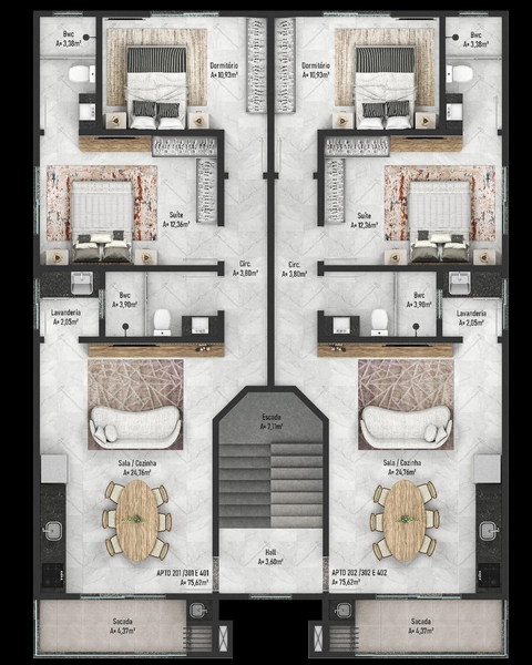APARTAMENTO NA PLANTA NO CENTRO DE NAVEGANTES: 5ª foto da galeria de imagens do imóvel