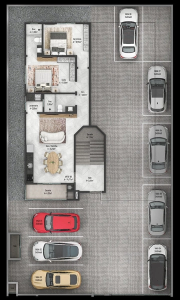 APARTAMENTO NA PLANTA NO CENTRO DE NAVEGANTES: 4ª foto da galeria de imagens do imóvel