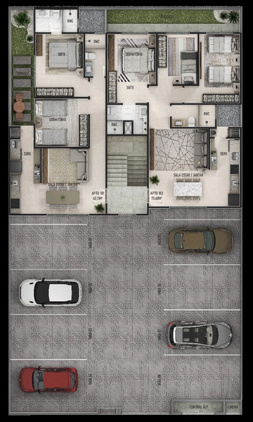 APARTAMENTO NA PLANTA - CENTRO DE NAVEGANTES: 7ª foto da galeria de imagens do imóvel