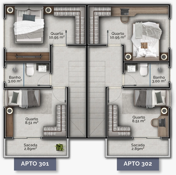 APARTAMENTOS NA PLANTA - GRAVATÁ / NAVEGANTES: 12ª foto da galeria de imagens do imóvel
