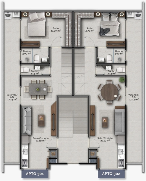 APARTAMENTOS NA PLANTA - GRAVATÁ / NAVEGANTES: 11ª foto da galeria de imagens do imóvel