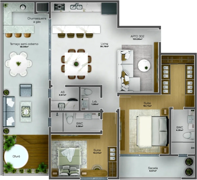 RESIDENCIAL AZZURRA - LANÇAMENTO NO CENTRO DE NAVEGANTES: 21ª foto da galeria de imagens do imóvel