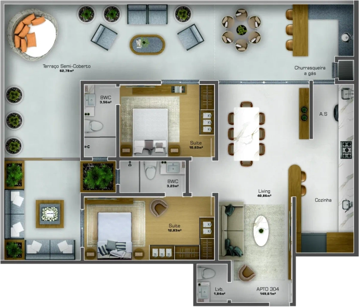 RESIDENCIAL AZZURRA - LANÇAMENTO NO CENTRO DE NAVEGANTES: 23ª foto da galeria de imagens do imóvel