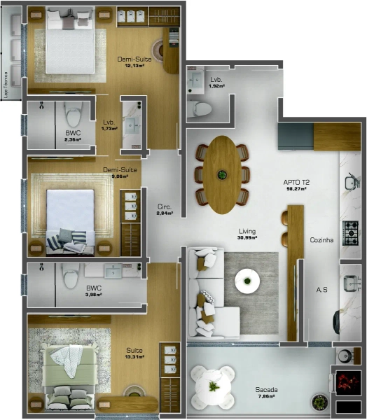 RESIDENCIAL AZZURRA - LANÇAMENTO NO CENTRO DE NAVEGANTES: 19ª foto da galeria de imagens do imóvel