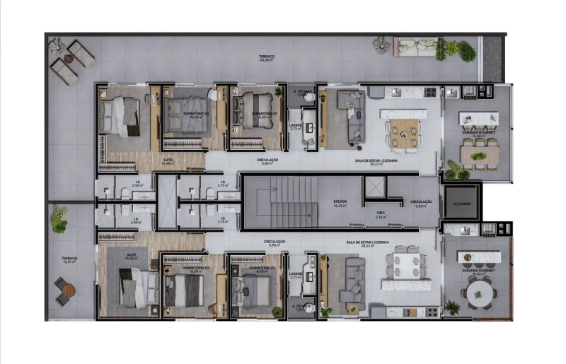 APARTAMENTOS NA PLANTA COM ENTREGA PARA DEZEMBRO/2026: 16ª foto da galeria de imagens do imóvel