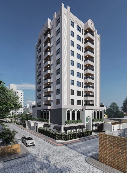 APARTAMENTO NA PLANTA COM DUAS SUITES NO CENTRO DE NAVEGANTES: 2ª foto da galeria de imagens do imóvel