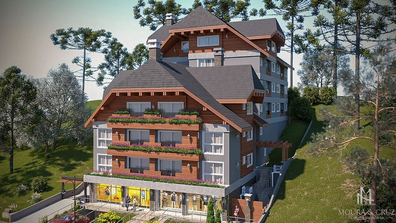 Apartamento 2 quartos no Centro de Gramado: 1ª foto da galeria de imagens do imóvel