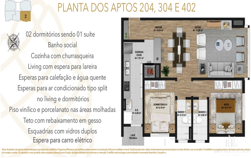 Apartamento 2 quartos no Bairro Tirol em Gramado: 14ª foto da galeria de imagens do imóvel