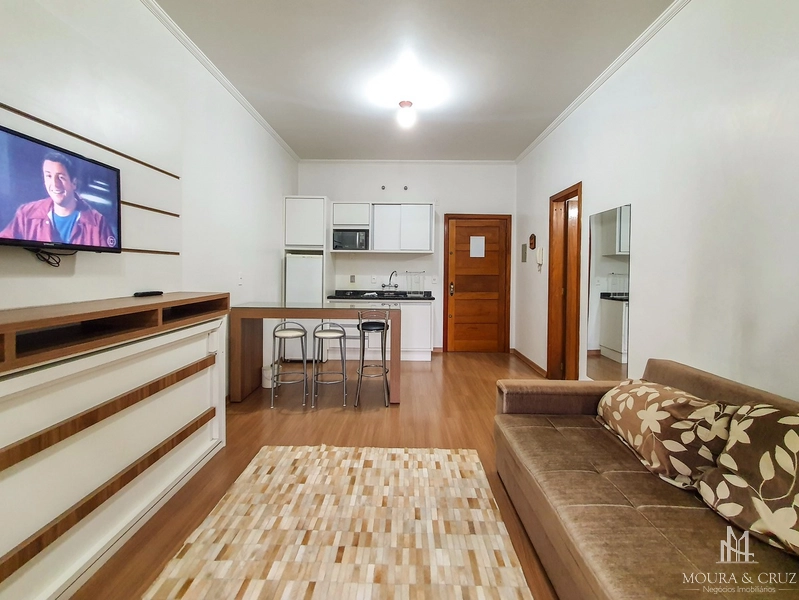 Apartamento 1 quarto mobiliado no Centro de Gramado: 1ª foto da galeria de imagens do imóvel