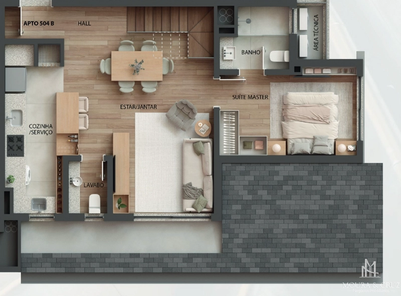 Apartamento Cobertura duplex 3 quartos no Planalto em Gramado: 21ª foto da galeria de imagens do imóvel