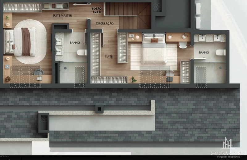 Apartamento Cobertura duplex 3 quartos no Planalto em Gramado: 22ª foto da galeria de imagens do imóvel