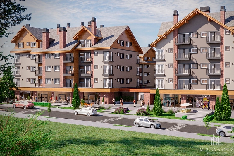 Apartamento 2 quartos em Gramado: 2ª foto da galeria de imagens do imóvel