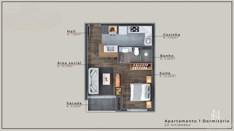 Apartamento Studio 1 quarto em Gramado: 21ª foto da galeria de imagens do imóvel