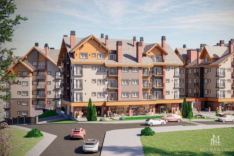 Apartamento 2 quartos em Gramado: 2ª foto da galeria de imagens do imóvel