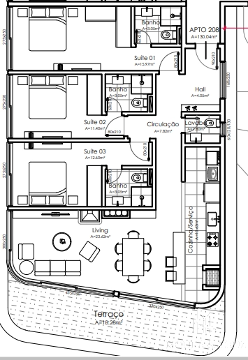 Apartamento Garden 3 quartos no Planalto em Gramado: 10ª foto da galeria de imagens do imóvel