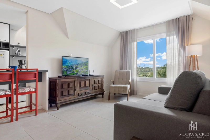 Apartamento Cobertura mobiliado 1 quarto em Gramado: 1ª foto da galeria de imagens do imóvel