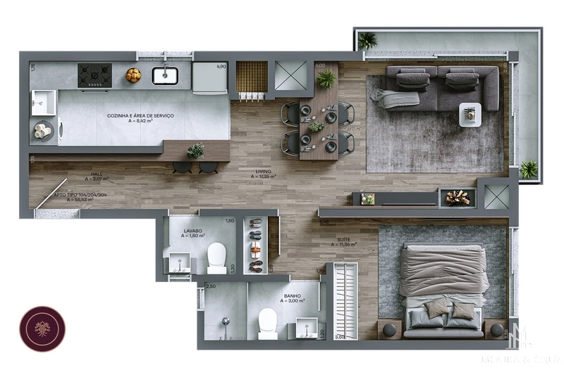 Apartamento 1 quarto no bairro Avenida Central em Gramado: 20ª foto da galeria de imagens do imóvel
