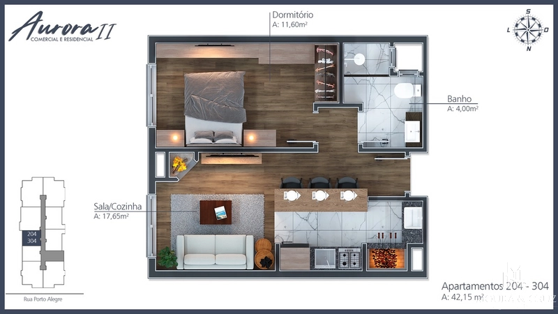 Apartamento 1 quarto em Gramado: 8ª foto da galeria de imagens do imóvel