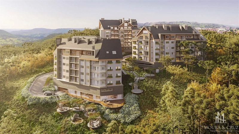 Apartamento 2 quartos em Gramado: 3ª foto da galeria de imagens do imóvel