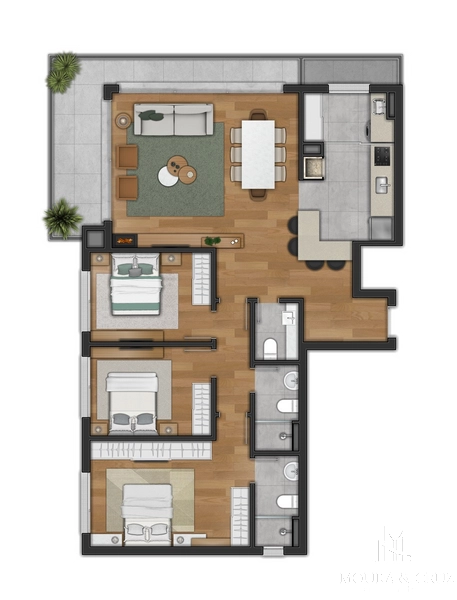 Apartamento 3 quartos no Centro de Canela: 14ª foto da galeria de imagens do imóvel
