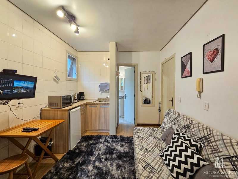Apartamento 1 quarto mobiliado no Bavária em Gramado: 3ª foto da galeria de imagens do imóvel