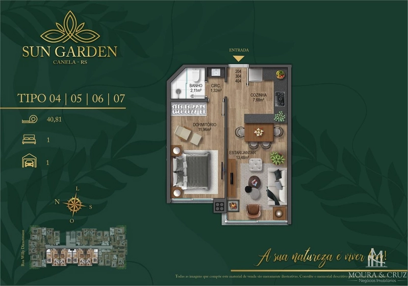 Apartamento 1 quarto no Centro de Canela: 13ª foto da galeria de imagens do imóvel