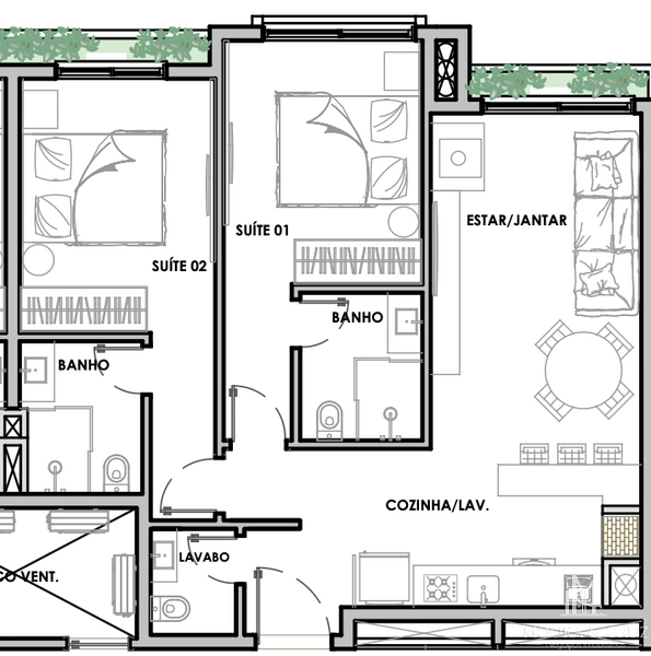 Apartamento 2 quartos no Planalto em Gramado: 20ª foto da galeria de imagens do imóvel