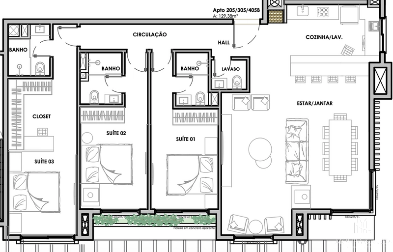 Apartamento 3 quartos no Planalto em Gramado: 20ª foto da galeria de imagens do imóvel
